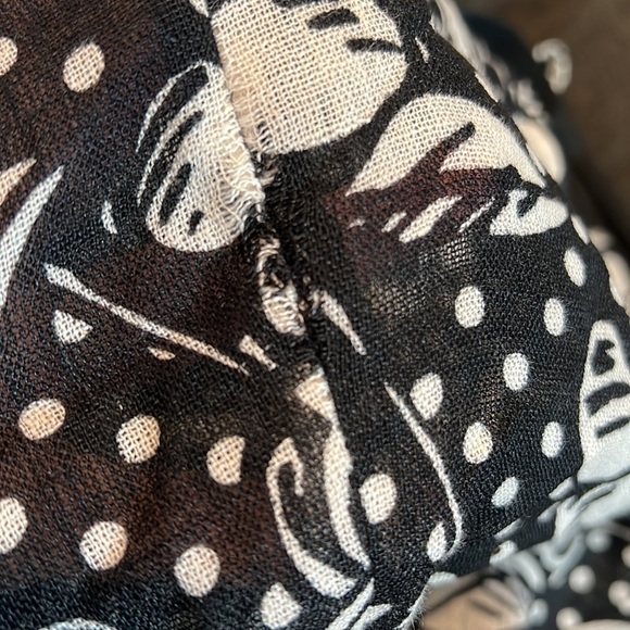 Vintage Sonia Rykiel Black & Ivory Cherry Print Linen Skirt Set Size 38/6US - Picture 14 of 15